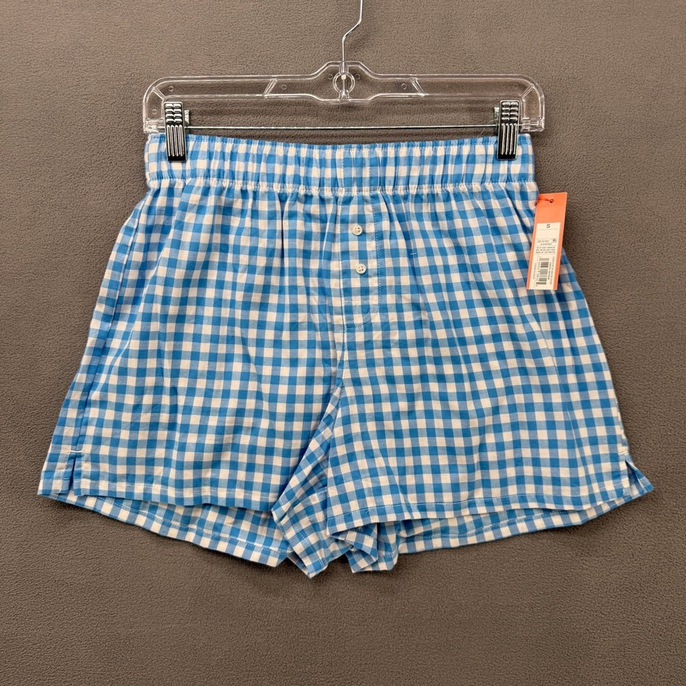 NWT Universal Thread White‎ V-Neck Tee & Colsie Gingham Pajama Shorts Set Small - Picture 9 of 15